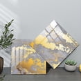thumbnail image 4 of 10 piezas de azulejos con patrón de mármol dorado de estilo americano, pegatinas para pared artísticas impermeables para cocina, a prueba de aceite y salpicaduras, 4 of 5