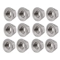 thumbnail image 2 of Scienceny Paquete de 12 tuercas hexagonales con brida, tornillo M12 de acero inoxidable, piezas de repuesto industriales portátiles, accesorios Herramientas y ferretería, 2 of 5