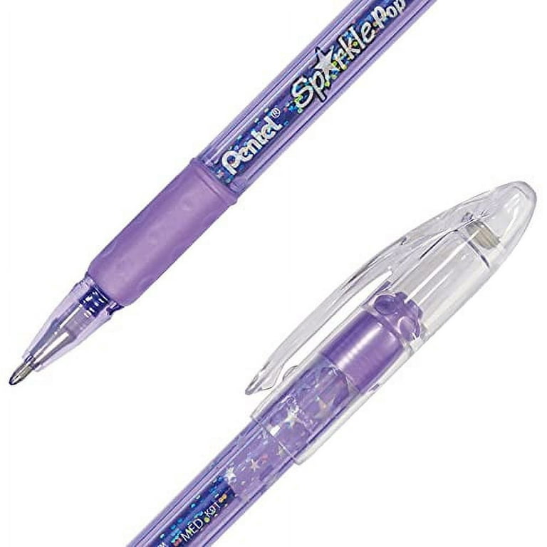 Pentel Arts Sparkle Pop Metallic Gel Ink Pen, 1.0mm Bold Line