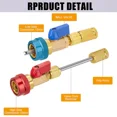 thumbnail image 4 of Valve de Climatisation Professionnelle pour Automobile, Kit d'Outils Haute Basse Pression Assure une Maintenance Fluide du Système R134A R1234Yf pour une Fonctionnalité Ac Efficace, 4 of 5