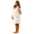 thumbnail image 1 of Water Absorbent Boys and Girls Bathrobe, Kids Bath Robe, White, Size Large, 1 of 3