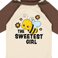 thumbnail image 4 of Inktastic The Sweetest Girl with Bee and Honey Combs Boys or Girls Long Sleeve Baby Bodysuit, 4 of 5