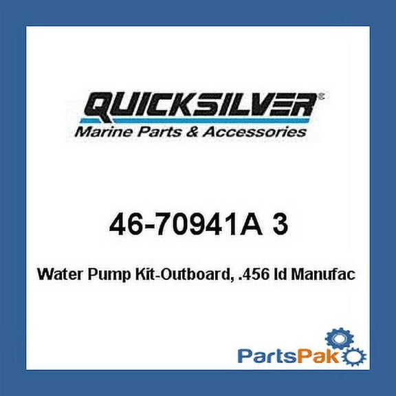 Mercury Marine Quicksilver New OEM Water Pump Kit, 46-70941A3