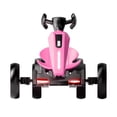 thumbnail image 3 of GDF Studio 12V Foldable Electric Kids Go Kart with Adjustable Seat, VA Wheels, Magenta, 3 of 9