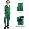 thumbnail image 4 of Lycody Boy's Formal Suit Set 3 piece Slim Fit Kids Tuxedo Suits for Wedding Teen Toddler Boy Dress Suit Outfit, 4 of 6