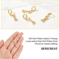 thumbnail image 3 of 1box 6PCS 18K Gold Plated Dog Bone Pendant with AAA Cubic Zirconia for DIY Necklace Bracelet Jewelry Findings 13.5x6x6mm, 3 of 7