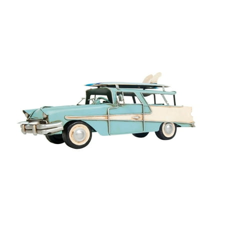 UPC: 0640901138077 | Old Modern Handicrafts 1957 Ford Country Squire Station Wagon Blue