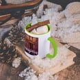 thumbnail image 5 of 3dRose, Camel, Facade of Treasury (Al Khazneh), Petra, Jordan - AS16 KSU0060 - Keren Su, 15oz Two-Tone Green Mug, 5 of 7