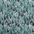thumbnail image 1 of oneOone Polyester Spandex Blue Fabric Abstract Face Sewing Material Print Fabric By The Yard 56 Inch Wide, 1 of 4