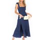 thumbnail image 1 of Vestido De Tirantes Con Lazo En Los Hombros,Vestido Sin Mangas De Mujer Vestido De Verano Sin Mangas De Encaje Vestido De Dobladillo Con Volantes Funcionalidad Versátil, 1 of 4