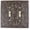 Bronze, variant on MERIVILLE French Scroll Double Toggle Wall Plate, Light Switch Cover, Bronze