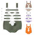 thumbnail image 3 of UACY Baby Girl Boy My First Easter Outfit Bunny Romper Sleeveless Knitted Bodysuit Jumpsuit Cute Spring Clothes, 3 of 6