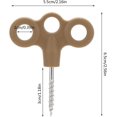 thumbnail image 4 of SURJDE Outdoor Plastic Ground Nails Glow in The Dark Tent Nails Camping Windproof Rope Fixed Buckle Three Hole Stainless Steel Threaded Ground Nails Camping Stuff for Men (Khaki, One Size), 4 of 4