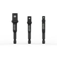 thumbnail image 6 of LEXIVON Impact Grade Socket Adapter Set, 3" Extension Bit With Holder | 3-Piece 1/4", 3/8", and 1/2" Drive, Adapt Your Power Drill To High Torque Impact Wrench (LX-101), 6 of 6