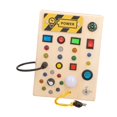 thumbnail image 4 of Lipstore Wooden Busy Board with LED Light Early Learning Educational Toy Development Toy B, 4 of 8