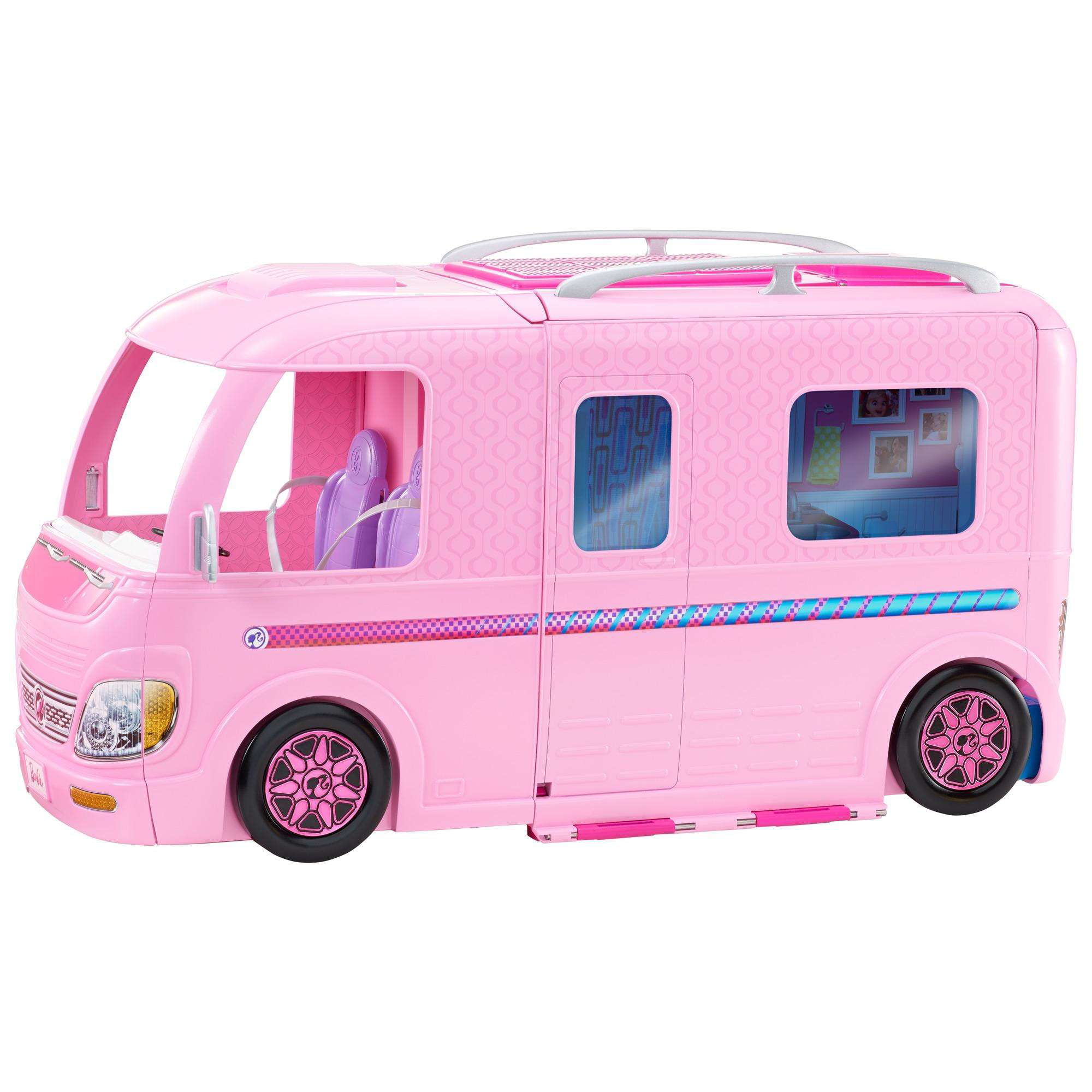 barbie camper van with pool