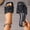 Black, variant on Slide Sandals for women Polka Dot Bow Faux Leather Slide Sandals Open Toe Square Toe Sandals Beach Vacation Party Daily Casual Footwear