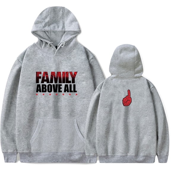 Roman Reigns Family Above All Printed Hoodies Casual Pullover Hip-hop Sweatshirt Unisex Clothes