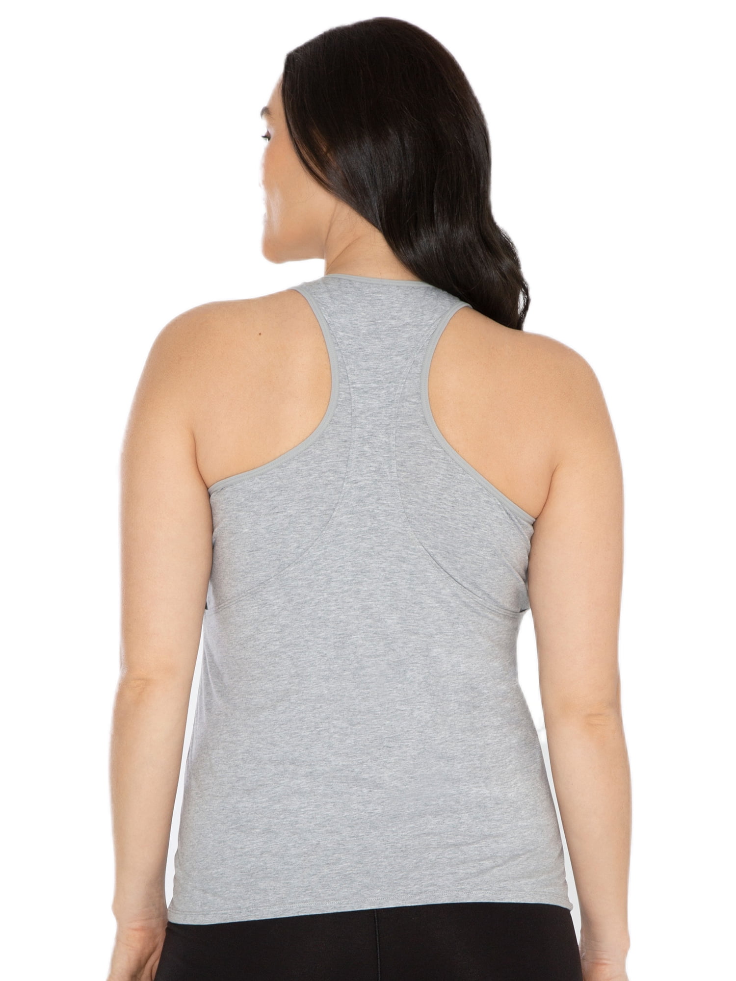Kindly Yours Women's Maternity Cotton Spandex Nursing Racerback Tank Top, Sizes S to XXXL