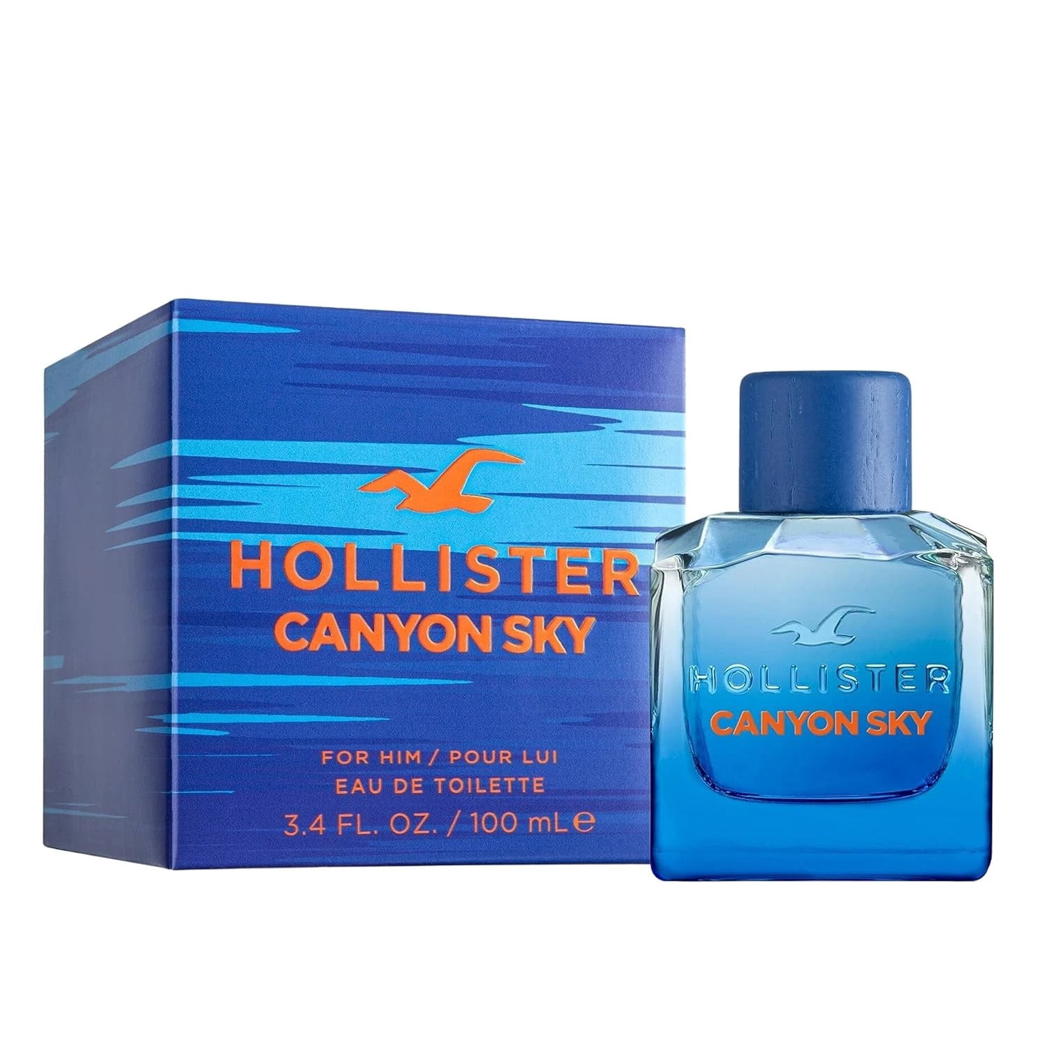 Hollister, Men's Canyon Sky EDT Spray, 3.4 oz, Citrus Aromatic