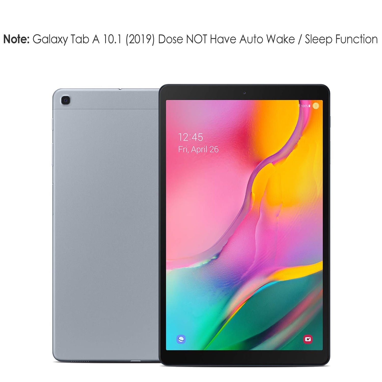 Case for Galaxy Tab A 10.1 2019 (SM-T510/T515), Black: Tablet