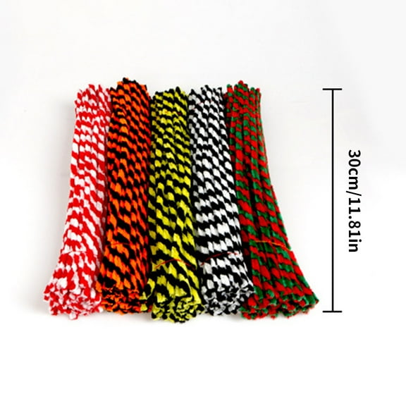 Dual Color Pipe Cleaners Craft Kit - Christmas Floral Bouquet Making Supplies with Strong Bendable Wires for DIY Projects