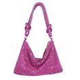 thumbnail image 1 of Bolso de noche NEWROGENG con diamantes de imitación plateados para mujer, 1 of 7