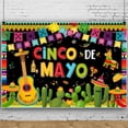 thumbnail image 3 of Vjnyvs Mexican Fiesta Backdrop - Cinco De Mayo Carnival Party Decorations, Colorful Wall Background Banner Tablecloth for Photo Booth Studio Props Decor Supplies, 3 of 7
