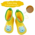 thumbnail image 2 of Cyiecw Toddler Rain Boots Kids Rain Shoes for Boys and Girls Waterproof Boots 2-7 Years Old, 2 of 7