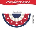 thumbnail image 3 of SMKE Patriotic Half Fan Bunting,35X17In Concentric Star Stripe Fan Flag,National Fan Banner,Stars Stripes Decor Flag,National Day Holiday Decoration,Indoor Outdoor Universal Decor,Durable Fabric, 3 of 9