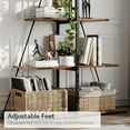 thumbnail image 4 of Ataucjin Bookcase, 4-Tier Ladder Bookshelf, A-Shaped Ladder Shelf Display, Ladder Shelf Storage Organizer for Living Room, Home Office, 4 of 9
