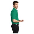thumbnail image 3 of Port Authority Men's Silk Touch Classic Comfortable Polo Shirt Kelly Green 3X-Large, 3 of 3