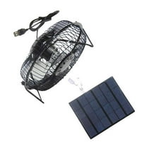 PRINxy Solar Powered Ventilation Fan for Pet Houses - Black