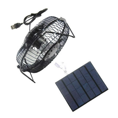 

QiwagFerng Solar Powered Exhaust Fan Kit For Chicken Coops Greenhouses