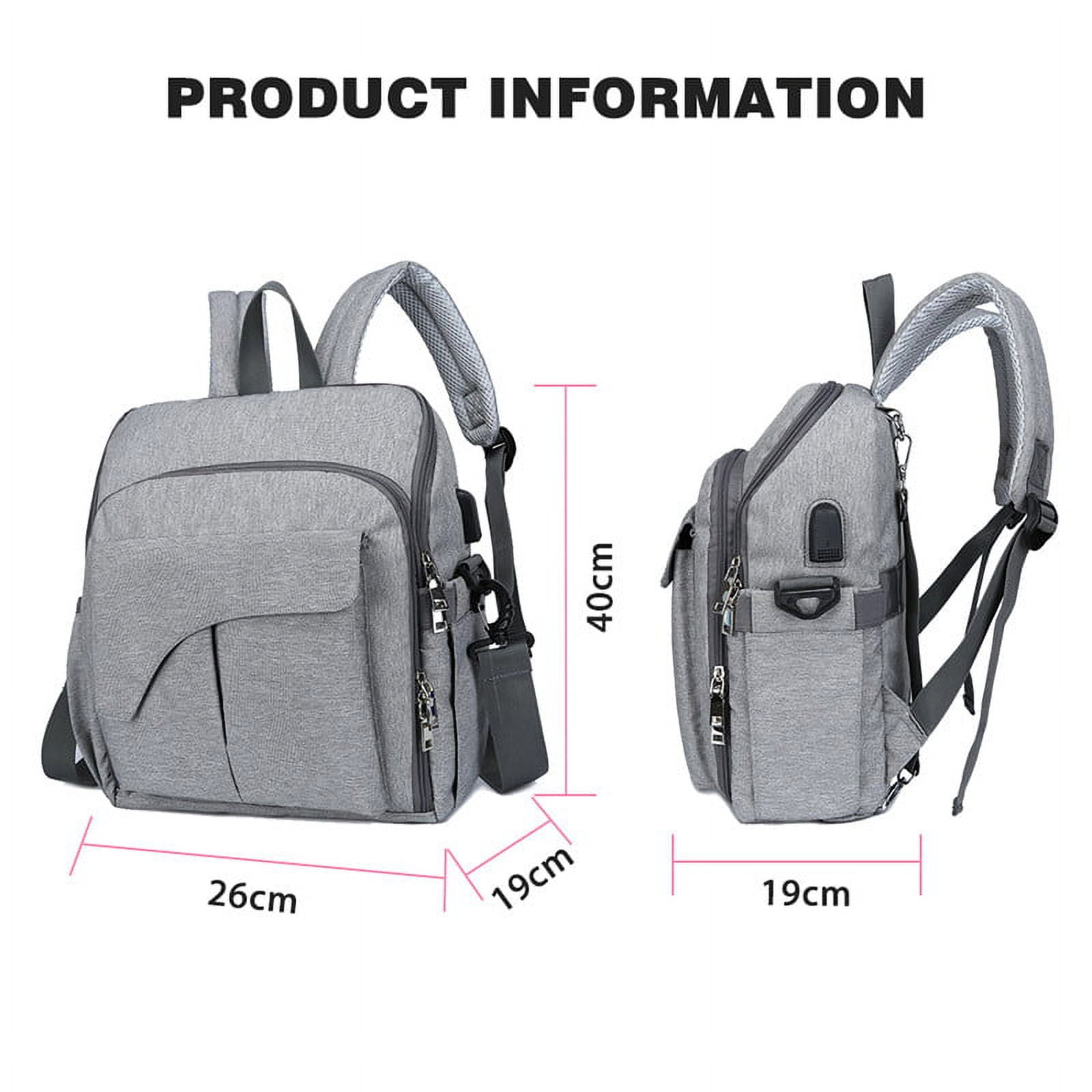 Diaper Bag Backpack, Large Multifunction Waterproof Travel Backpacks for Mom/Dad with Insulated Pockets,USB Interface, Stroller Straps,Durable Maternity Baby Nappy Bags for Boys/Girls