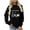 4Black, variant on Hanen Christmas Shirt for Women,Women's Christmas Printed Fashionable Loose Casual Long Sleeved Top Regular Sleeve Hooded Sweatshirt