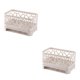 thumbnail image 4 of Yuarrent Blanco Organice la vida con estas cajas de almacenamiento gruesas y duraderas Organizador de cocina de PP para baño Organizador de Blanco crema 2Conjunto, 4 of 6