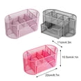 thumbnail image 4 of sweethay Organizador de oficina - Malla que ahorra espacio Línea suave Caja de almacenamiento no tóxica Portalápices Lápiz Carpetas de archivos Rosa roja, 4 of 6
