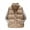 Khaki, variant on Jacenvly Winter Puffer Vest for Women Cropped Stylish Ladies Pocket Coat Maxi Jacket Activewear Sleeveless Down Cotton Waistcoat