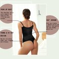 thumbnail image 4 of Cinvik Bodysuit Thong Shaper Sculpting Womens Bodysuits Crew Neck Spaghetti Strap 1PCS Polyamide 3XL, 4 of 6