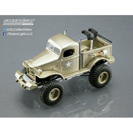Stacey David's Sargeant Rock 1941 Military Dodge 1/2 Ton 4x4 Pick Up Truck 1/64 Diecast Model by Acme/
