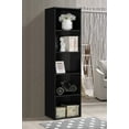 thumbnail image 2 of Hodedah 5-Shelf Bookcase, Black, 2 of 6
