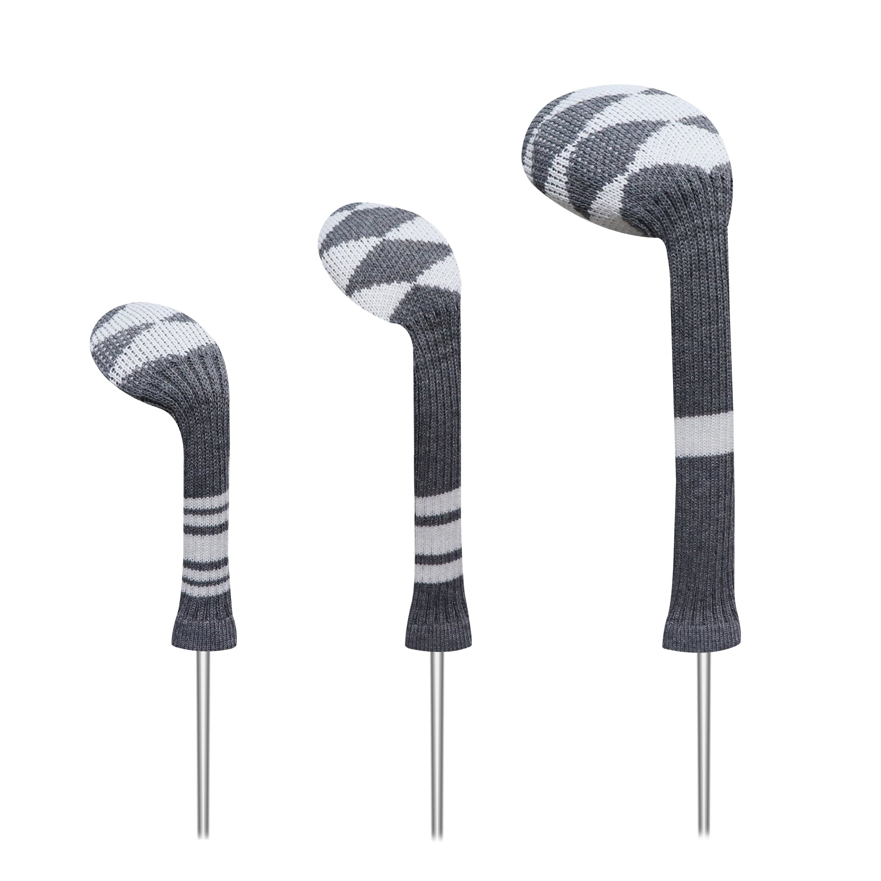 LeFeng 3Pcs Golf Club Covers, Knitted Golf Club Covers for 460cc Driver