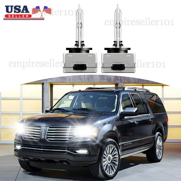 D3S Xenon HID Headlights Bulbs High & Low Beam For Lincoln Navigator 2007-2017