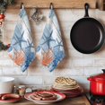 thumbnail image 6 of Navy Blue Coastal Kitchen Towels Set of 4, Starfish Coral Summer Nautical Wooden Absorbent Dish Towels for Kitchen, Microfiber Hand Towel, Quick Drying Tea Towel for Cleaning Decorative Dishcloths, 6 of 7