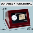 thumbnail image 4 of Vitrina de madera con agujero en uno para pelotas de golf con placa grabada, 4 of 6
