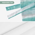 thumbnail image 6 of Turquoise Gray Tie Up Valance Curtains for Windows, Kitchen Curtains Window Shades, Farmhouse Abstract Gradient Aesthetic Light Filtering Roman Curtain Valances for Bedroom/Bathroom/Cafe 54"x18", 6 of 9