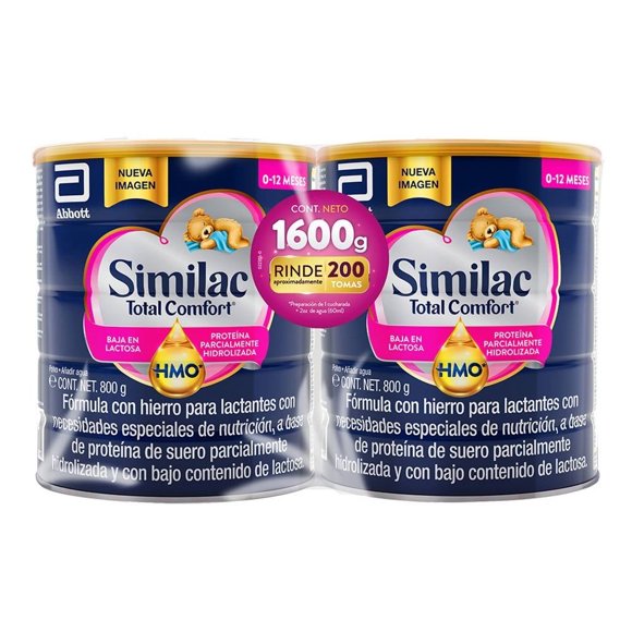 Fórmula con hierro para lactantes Similac Comfort baja en lactosa 1600 g