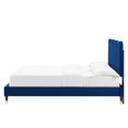 thumbnail image 5 of Platform Bed Frame, Twin Size, Blue Navy, Velvet, Modern Contemporary, Bedroom Master Guest Suite Room, 5 of 10