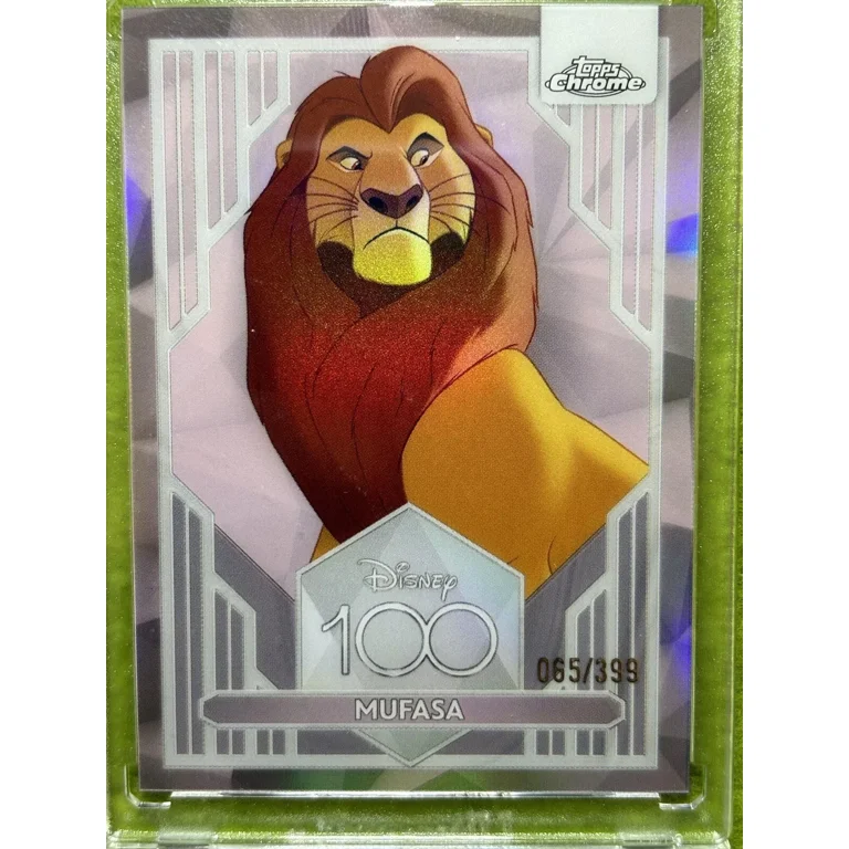 MUFASA from LION KING Disney 100 PINK REFRACTOR #/399 Card 2023